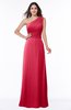 Elegant A-line Asymmetric Neckline Sleeveless Floor Length Sash Plus Size Bridesmaid Dresses