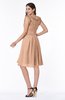 Elegant A-line Zipper Chiffon Knee Length Plus Size Bridesmaid Dresses