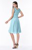 Elegant A-line Zipper Chiffon Knee Length Plus Size Bridesmaid Dresses