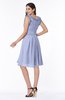 Elegant A-line Zipper Chiffon Knee Length Plus Size Bridesmaid Dresses