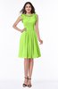 Elegant A-line Zipper Chiffon Knee Length Plus Size Bridesmaid Dresses