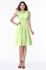 Elegant A-line Zipper Chiffon Knee Length Plus Size Bridesmaid Dresses