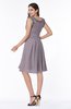 Elegant A-line Zipper Chiffon Knee Length Plus Size Bridesmaid Dresses