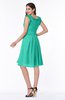 Elegant A-line Zipper Chiffon Knee Length Plus Size Bridesmaid Dresses