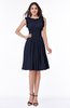 Elegant A-line Zipper Chiffon Knee Length Plus Size Bridesmaid Dresses