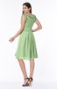 Elegant A-line Zipper Chiffon Knee Length Plus Size Bridesmaid Dresses
