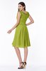Elegant A-line Zipper Chiffon Knee Length Plus Size Bridesmaid Dresses