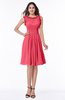 Elegant A-line Zipper Chiffon Knee Length Plus Size Bridesmaid Dresses