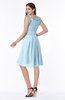 Elegant A-line Zipper Chiffon Knee Length Plus Size Bridesmaid Dresses