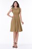 Elegant A-line Zipper Chiffon Knee Length Plus Size Bridesmaid Dresses