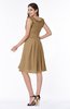 Elegant A-line Zipper Chiffon Knee Length Plus Size Bridesmaid Dresses