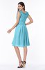 Elegant A-line Zipper Chiffon Knee Length Plus Size Bridesmaid Dresses