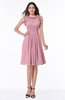 Elegant A-line Zipper Chiffon Knee Length Plus Size Bridesmaid Dresses