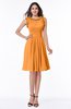 Elegant A-line Zipper Chiffon Knee Length Plus Size Bridesmaid Dresses