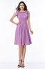 Elegant A-line Zipper Chiffon Knee Length Plus Size Bridesmaid Dresses