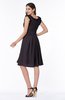 Elegant A-line Zipper Chiffon Knee Length Plus Size Bridesmaid Dresses