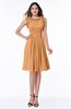 Elegant A-line Zipper Chiffon Knee Length Plus Size Bridesmaid Dresses