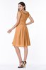 Elegant A-line Zipper Chiffon Knee Length Plus Size Bridesmaid Dresses