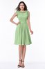 Elegant A-line Zipper Chiffon Knee Length Plus Size Bridesmaid Dresses