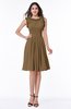 Elegant A-line Zipper Chiffon Knee Length Plus Size Bridesmaid Dresses