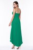 Romantic A-line Strapless Zipper Chiffon Tassel Plus Size Bridesmaid Dresses