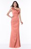 Modern Asymmetric Neckline Sleeveless Chiffon Floor Length Plus Size Bridesmaid Dresses