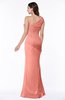Modern Asymmetric Neckline Sleeveless Chiffon Floor Length Plus Size Bridesmaid Dresses