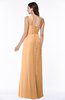 Traditional V-neck Zipper Chiffon Sash Plus Size Bridesmaid Dresses