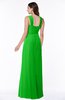 Traditional V-neck Zipper Chiffon Sash Plus Size Bridesmaid Dresses