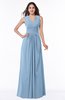 Traditional V-neck Zipper Chiffon Sash Plus Size Bridesmaid Dresses