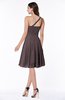 Simple Sleeveless Zip up Knee Length Ribbon Bridesmaid Dresses