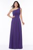 Plain Asymmetric Neckline Sleeveless Half Backless Floor Length Plus Size Bridesmaid Dresses