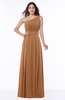 Plain Asymmetric Neckline Sleeveless Half Backless Floor Length Plus Size Bridesmaid Dresses