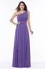 Plain Asymmetric Neckline Sleeveless Half Backless Floor Length Plus Size Bridesmaid Dresses