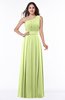 Plain Asymmetric Neckline Sleeveless Half Backless Floor Length Plus Size Bridesmaid Dresses