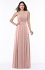 Plain Asymmetric Neckline Sleeveless Half Backless Floor Length Plus Size Bridesmaid Dresses