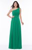 Plain Asymmetric Neckline Sleeveless Half Backless Floor Length Plus Size Bridesmaid Dresses