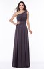 Plain Asymmetric Neckline Sleeveless Half Backless Floor Length Plus Size Bridesmaid Dresses