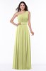 Plain Asymmetric Neckline Sleeveless Half Backless Floor Length Plus Size Bridesmaid Dresses