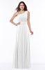 Plain Asymmetric Neckline Sleeveless Half Backless Floor Length Plus Size Bridesmaid Dresses