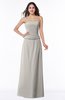Classic Sleeveless Zip up Chiffon Floor Length Plus Size Bridesmaid Dresses