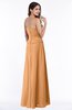 Classic Sleeveless Zip up Chiffon Floor Length Plus Size Bridesmaid Dresses