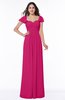 Modern Portrait Short Sleeve Floor Length Sash Plus Size Bridesmaid Dresses