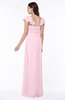 Modern Portrait Short Sleeve Floor Length Sash Plus Size Bridesmaid Dresses
