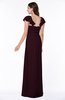 Modern Portrait Short Sleeve Floor Length Sash Plus Size Bridesmaid Dresses