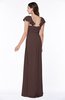 Modern Portrait Short Sleeve Floor Length Sash Plus Size Bridesmaid Dresses