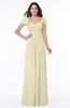 Modern Portrait Short Sleeve Floor Length Sash Plus Size Bridesmaid Dresses