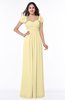 Modern Portrait Short Sleeve Floor Length Sash Plus Size Bridesmaid Dresses