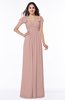 Modern Portrait Short Sleeve Floor Length Sash Plus Size Bridesmaid Dresses