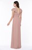 Modern Portrait Short Sleeve Floor Length Sash Plus Size Bridesmaid Dresses